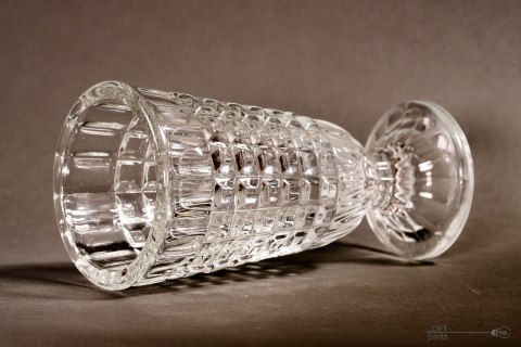 szkło vintage prl hortensja