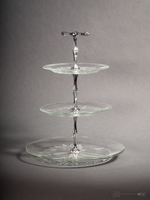 Pyramid Cake Stand Ząbkowice Glassworks