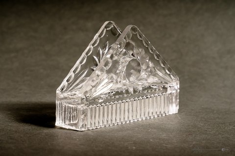 Napkin holder Glassworks J. Stolle Niemen part no. 1224 Napkin holder Glassworks J. Stolle Niemen part no. 1224