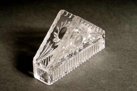 Napkin holder Glassworks J. Stolle Niemen part no. 1224 Napkin holder Glassworks J. Stolle Niemen part no. 1224