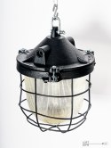 Lampa wisząca żeliwna w kolorze czarnym