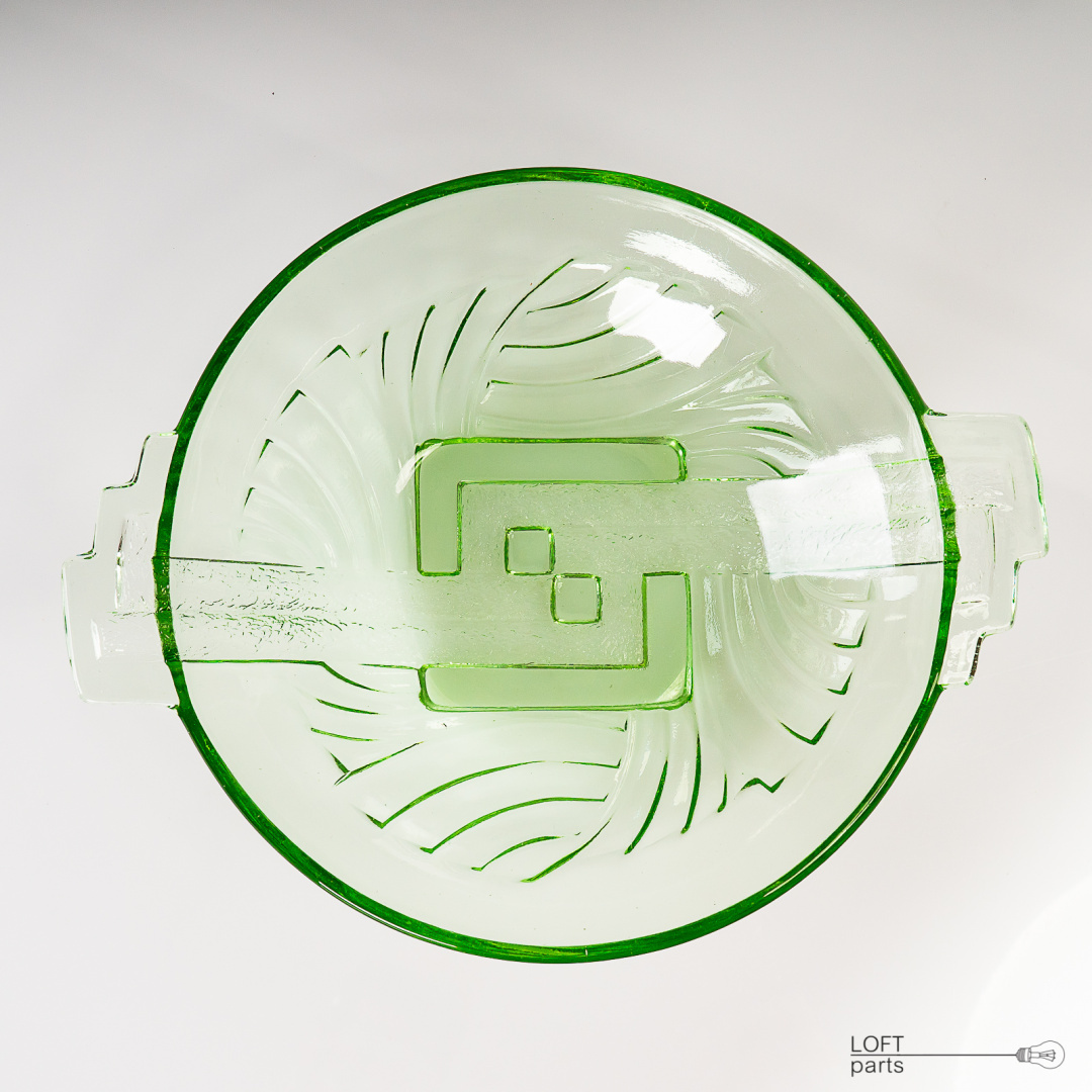 zielone szkło z hortensji