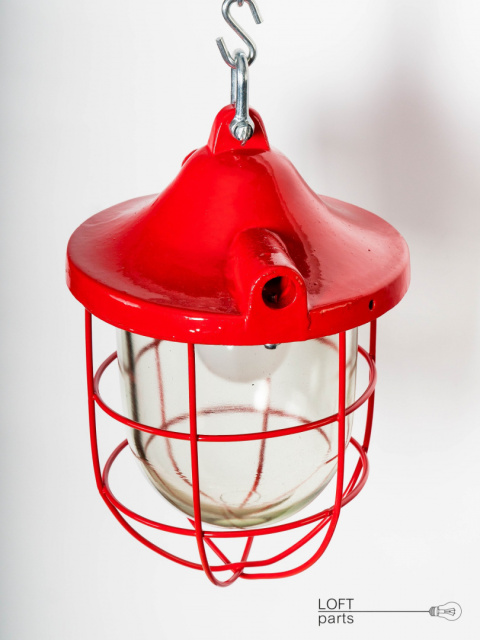 czerwona lampa loft czerwona lampa loft