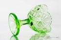 zielona szklana bombonierka