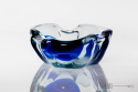 Clear cobalt ashtray