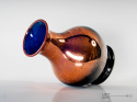 cobalt copper vase glassworks hortensja