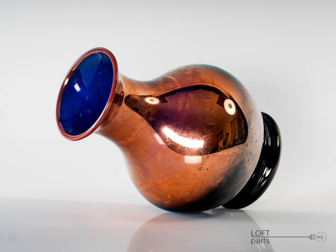 cobalt copper vase glassworks hortensja cobalt copper vase glassworks hortensja