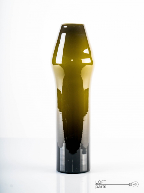 olive glass vase olive glass vase