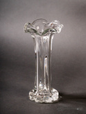 colorless glass vase