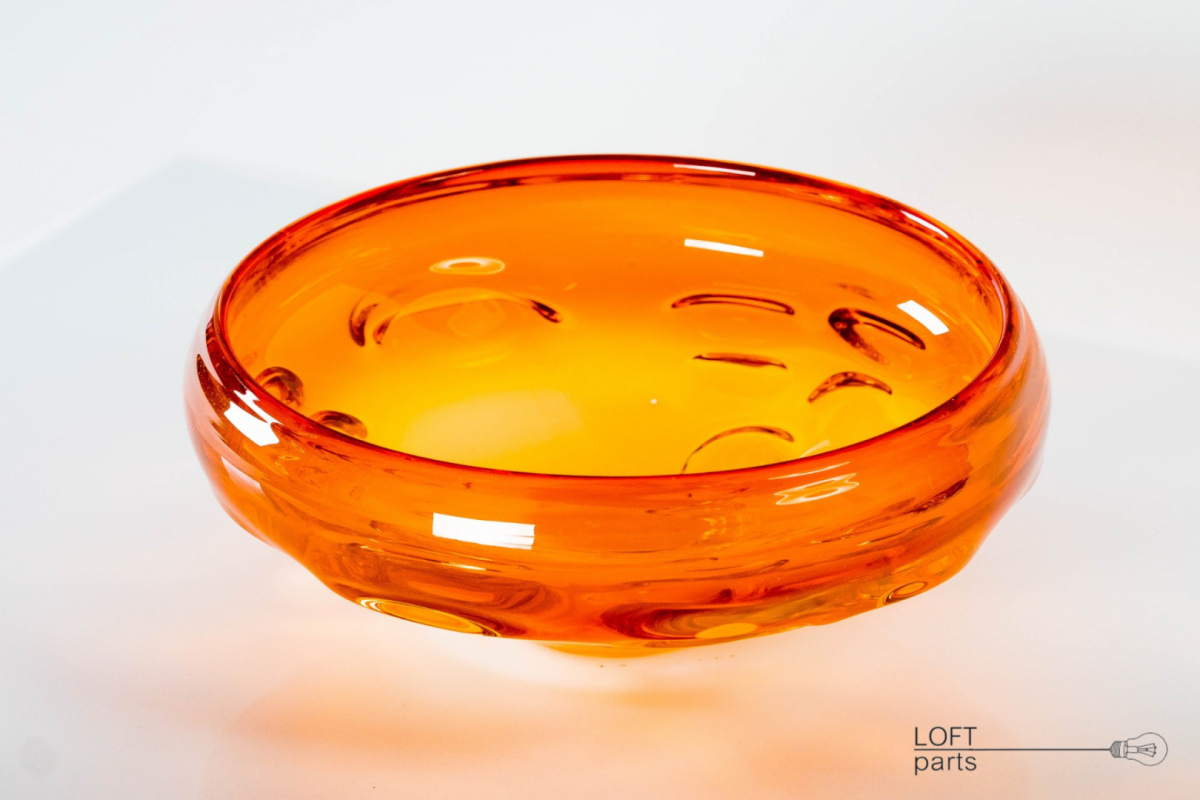 glass orange patera