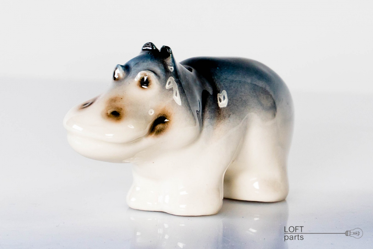 porcelain figurine hippopotamus