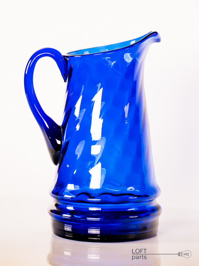 glass cobalt jug