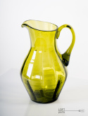 olive glass jug
