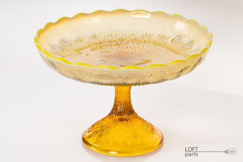 Plate Almonds Glassworks Ząbkowice Plate Almonds Glassworks Ząbkowice