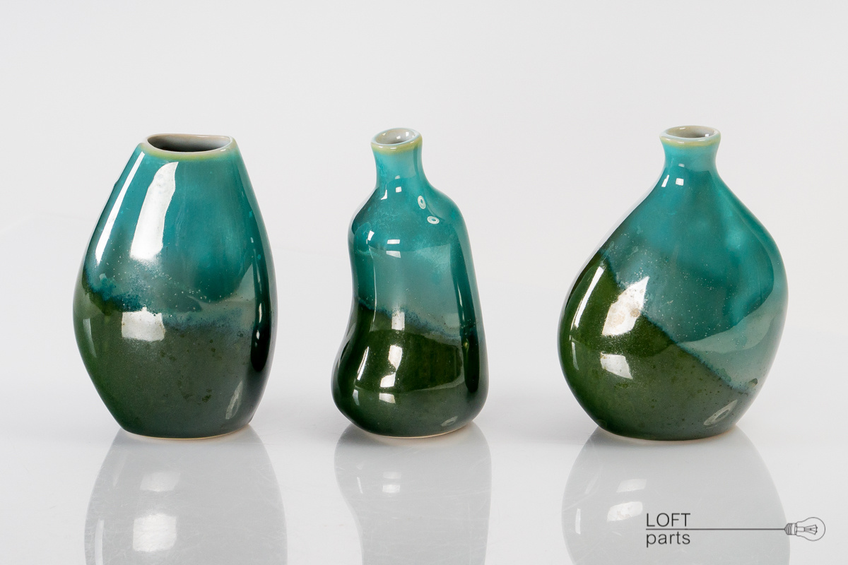 set of three vases