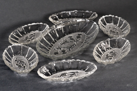 Herrings plates Glassworks Ząbkowice