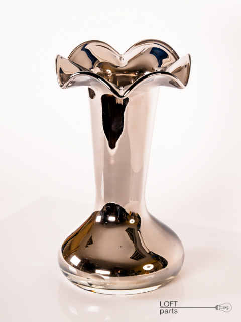 glass mirrored vase glass mirrored vase