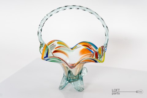 glass TV basket glass TV basket