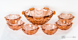 Set of salad bowls Stölzle Heřmanova Huť ref 19677 19678