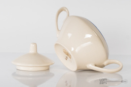 Chodzież Porcelain Sugar Bowl for PSS Społem