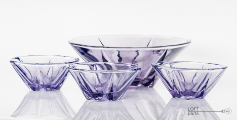Amethyst salad bowls Ząbkowice Amethyst salad bowls Ząbkowice
