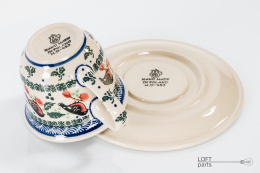 Cup and saucer Artistic Ceramics Bolesławiec