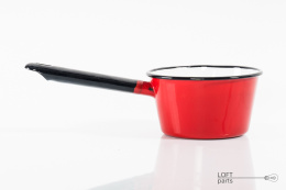 Enamelled saucepan ofne