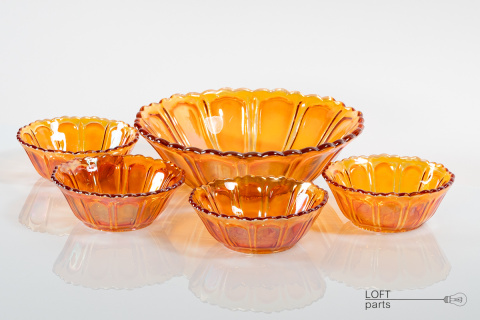 set salad bowl irized hortensja set salad bowl irized hortensja