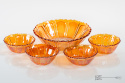 salad bowls, glassworks, hortensja, iridescent glass salad bowls, glassworks, hortensja, iridescent glass