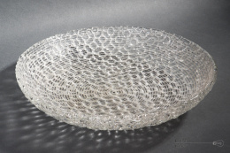 large glass platter