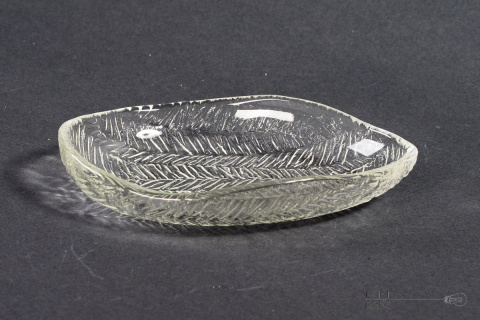 Herring plate Herringbone Ząbkowice Glassworks