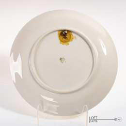 Plate polish dances ''Mazur'' Porcelain Factory Wałbrzych design. Zofia Stryjeńska