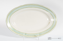 Platter feston porcelain Ćmielów