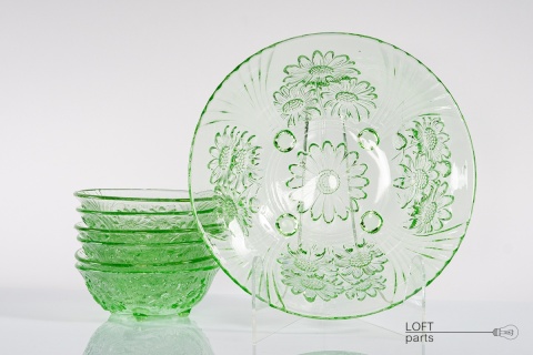 zielony zestaw salaterek