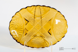 Honey platter Ząbkowice Glassworks