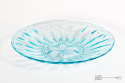 Turquoise platter 1261 Ząbkowice Glassworks
