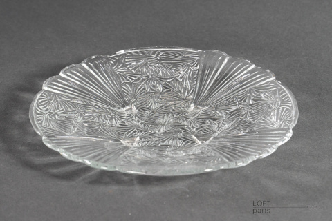 Fan platter Ząbkowice glassworks