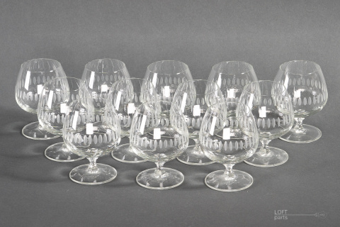 komplet koniakówek lausitzer glas komplet koniakówek lausitzer glas