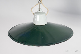 Green Enamel Lamp