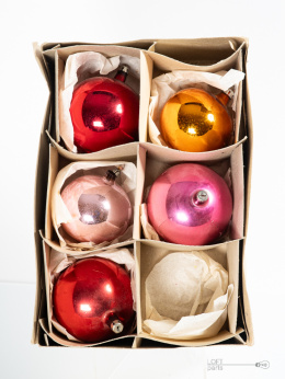 A set of baubles for the Christmas tree of the People's Republic of Poland