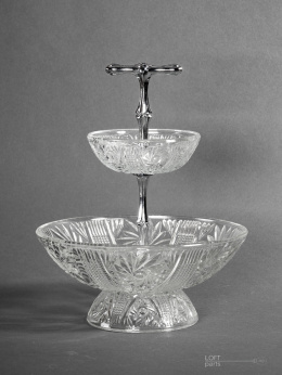 Two-storey platter 1221 Ząbkowice Glassworks
