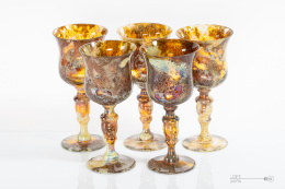 Set of Mimosa Glasses hortensja Kazanecki Kowalczyk