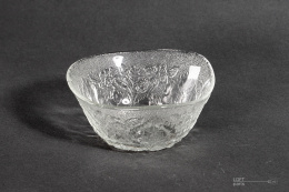 Strawberry salad bowl Ząbkowice glassworks