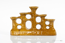 Ceramic candlestick of the People's Republic of Poland