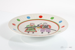 Porcelain clock of the People's Republic of Poland