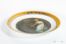 Wałbrzych platter portrait of Krystyna Potocka