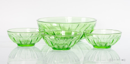 Glass Green Salad Bowls