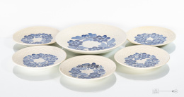 Dessert set Faience Plant koło