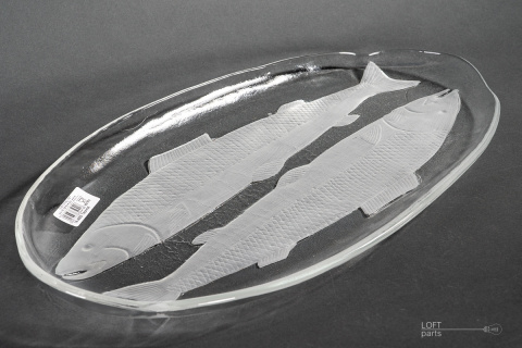 Large fish platter Glassworks Ząbkowice Large fish platter Glassworks Ząbkowice