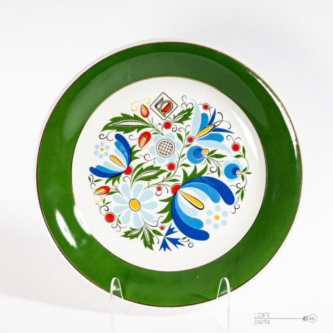 Cake stand Kashubian pattern porcelain liked Cake stand Kashubian pattern porcelain liked